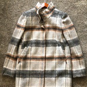 Women's Loft Winter Coat Striped Size M